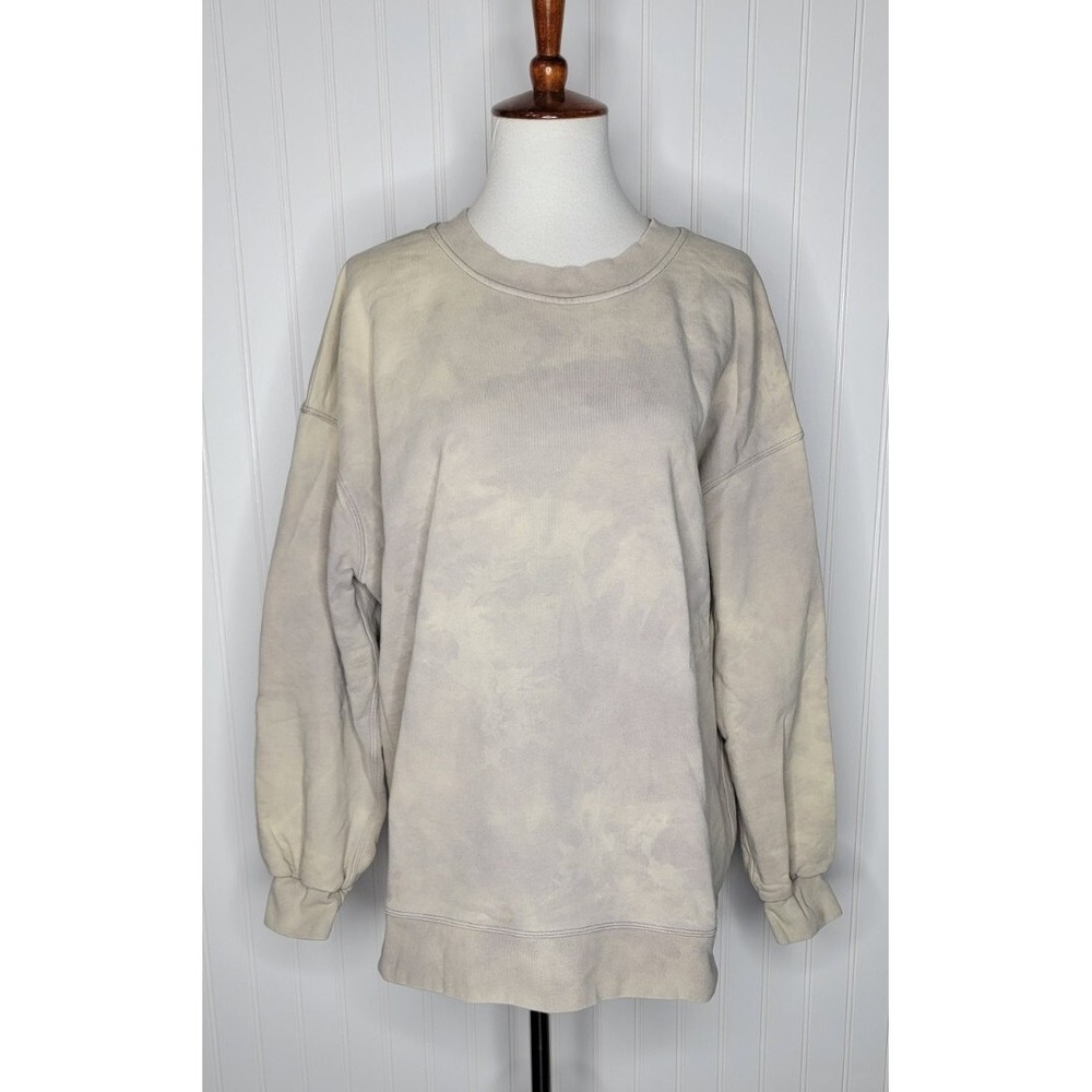 Lululemon Perfectly Oversized Crew Neck Sweatshirt Women's Size 6/8 Tie Dye